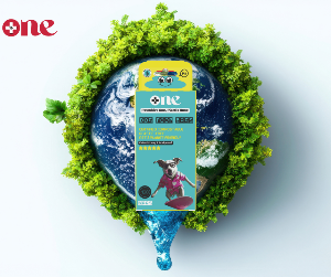 Packaging of R Biopharm with a stylized Earth surrounded by greenery on a light blue background.