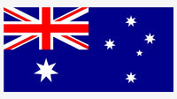 Flag of Australia with Union Jack in top left corner