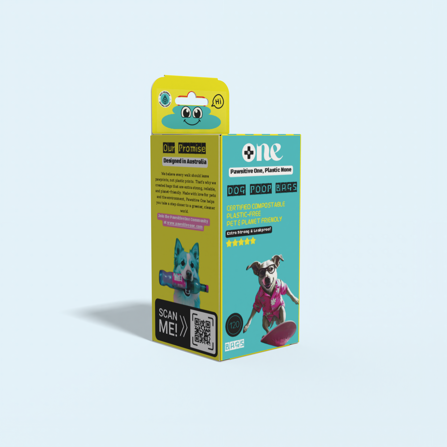 Compostable Dog Poop Bags 120 Pack | Extra Strong & Certified | Fast Delivery Australia
