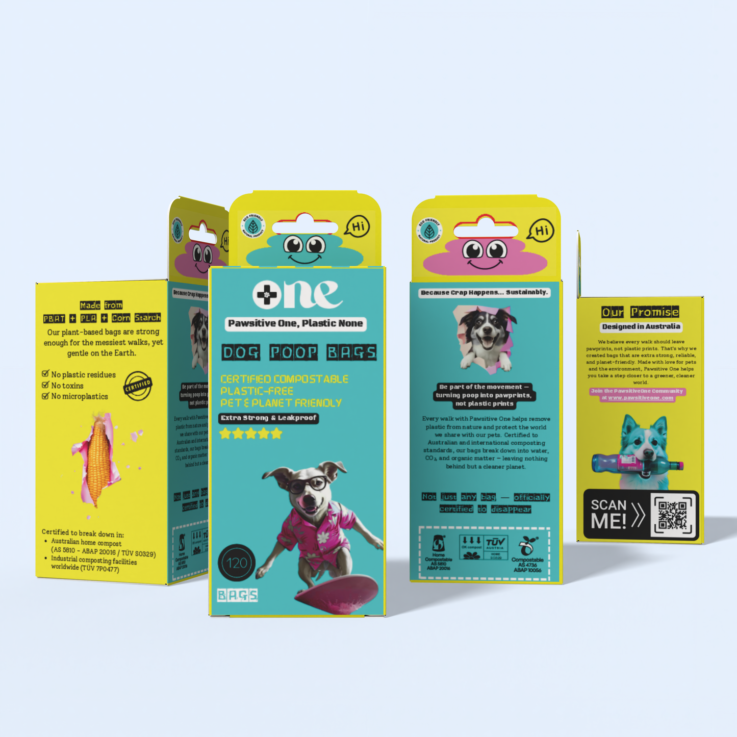 Compostable Dog Poop Bags 480 Pack | Extra Strong, Eco-Friendly & Plant-Based | Fast Delivery Australia