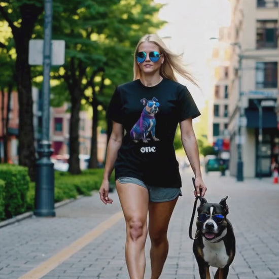 Pawsitiveone and dog t-shirt video