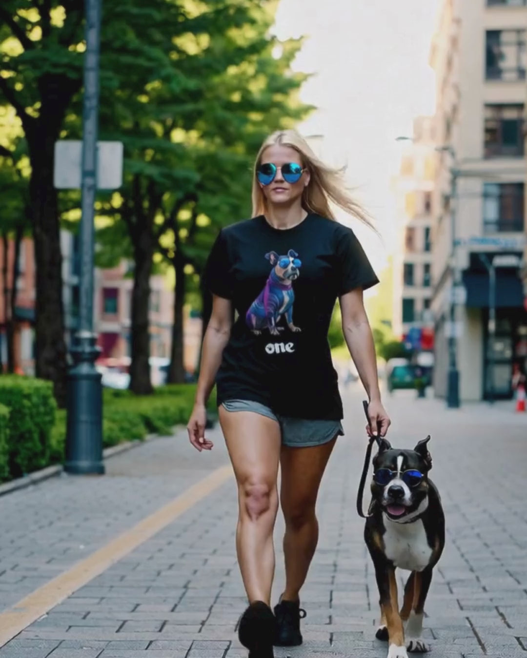 Pawsitiveone and dog t-shirt video